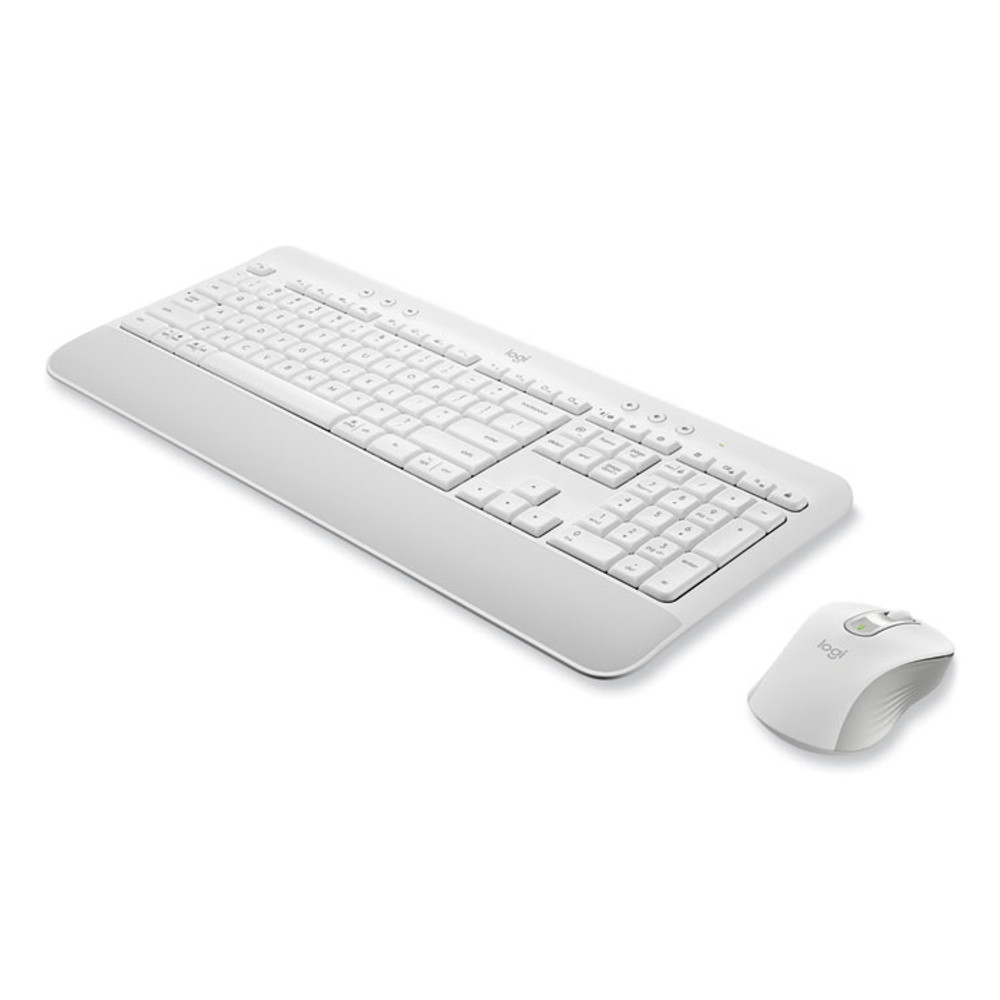 LOGITECH, INC. 920011018 Signature MK650 Wireless Keyboard and Mouse Combo for Business, 2.4 GHz Frequency/32 ft Wireless Range, Off White