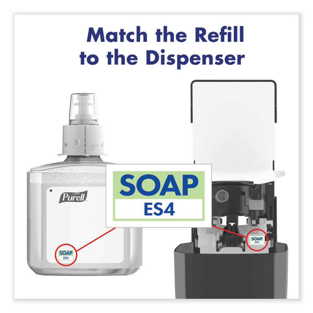 GO-JO INDUSTRIES PURELL® 508502 CLEAN RELEASE Technology (CRT) HEALTHY SOAP High Performance Foam Refill, For ES4 Dispensers, Fragrance-Free, 1,200 mL, 2/CT