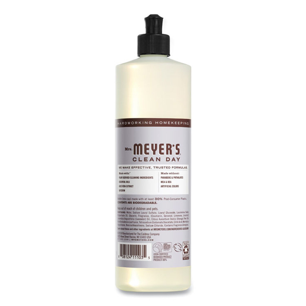 THE CALDREA COMPANY Mrs. Meyer's® 347634EA Dish Soap, Lavender Scent, 16 oz Bottle