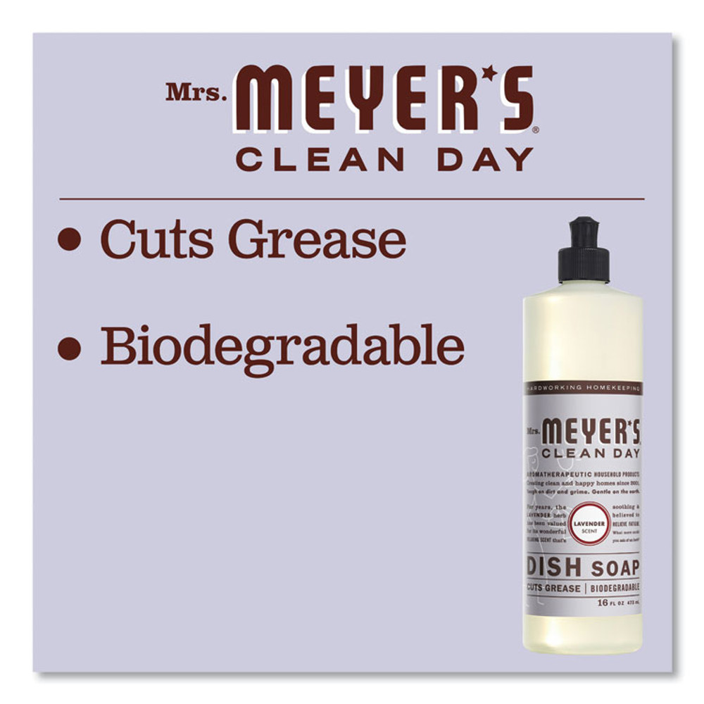 THE CALDREA COMPANY Mrs. Meyer's® 347634EA Dish Soap, Lavender Scent, 16 oz Bottle