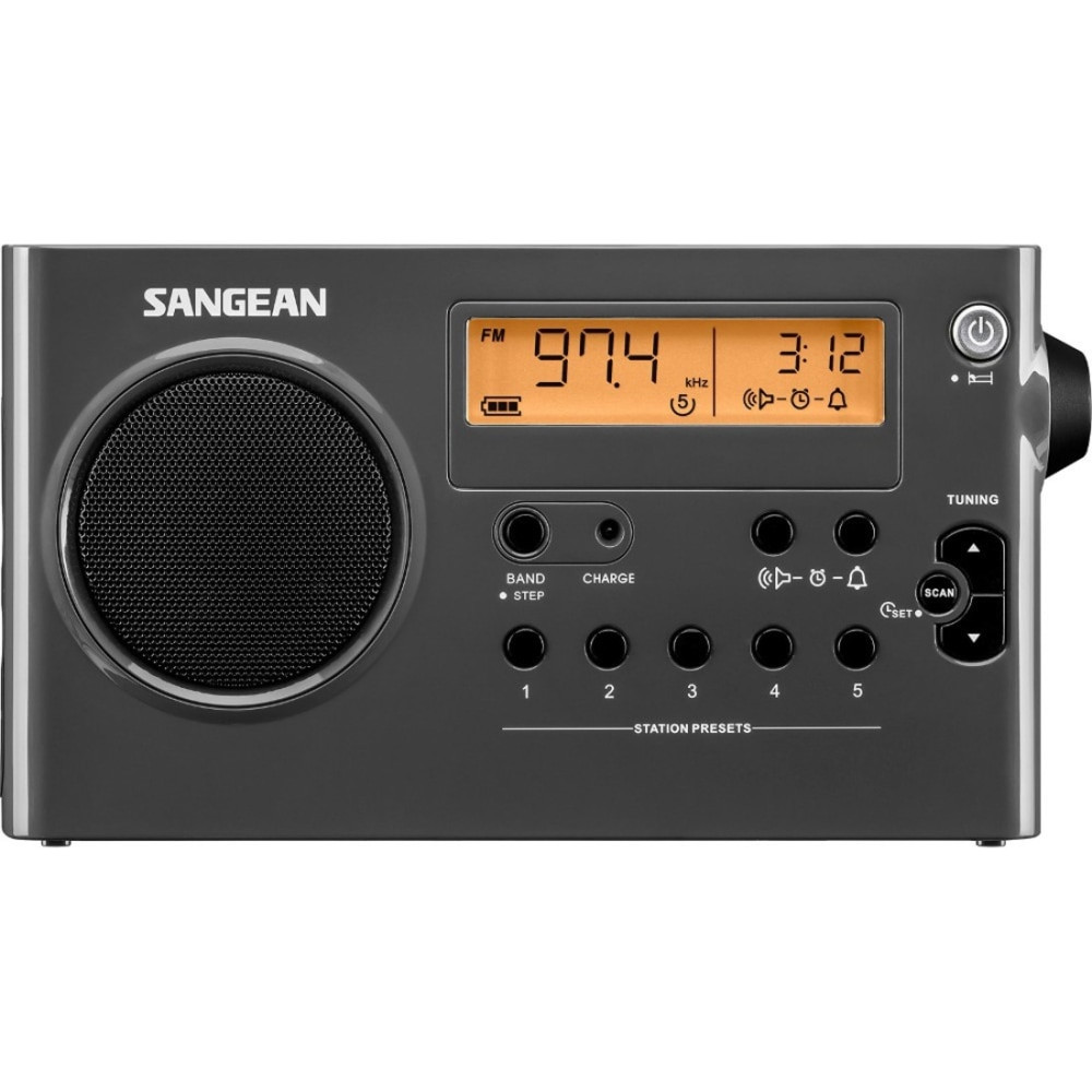 SANGEAN AMERICA, INC. SG-106 Sangean SG-106 FM / AM Compact Digital Tuning Portable Receiver - 5 x AM, 5 x FM - Headphone - 6 x AA - Alkaline - Portable