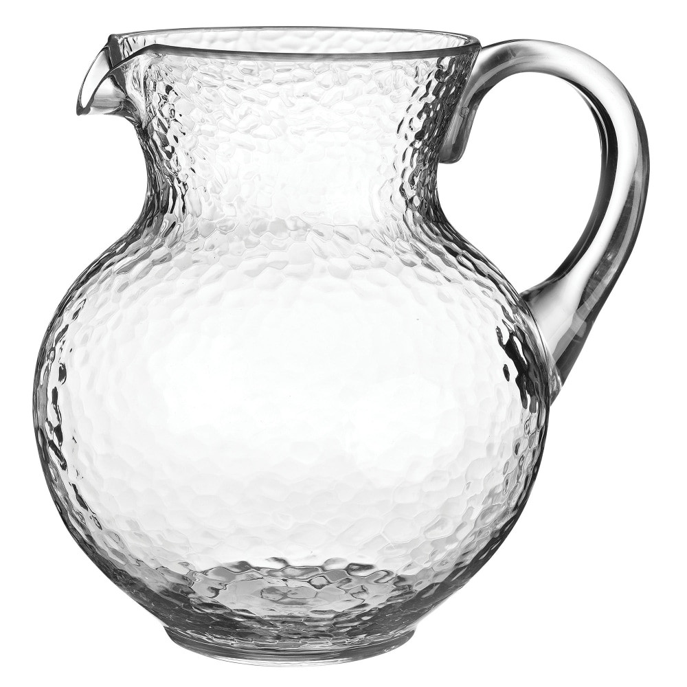 AMSCAN 350442  Hammered Plastic Margarita Pitchers, 90.5 Oz, Clear, Pack Of 2 Pitchers