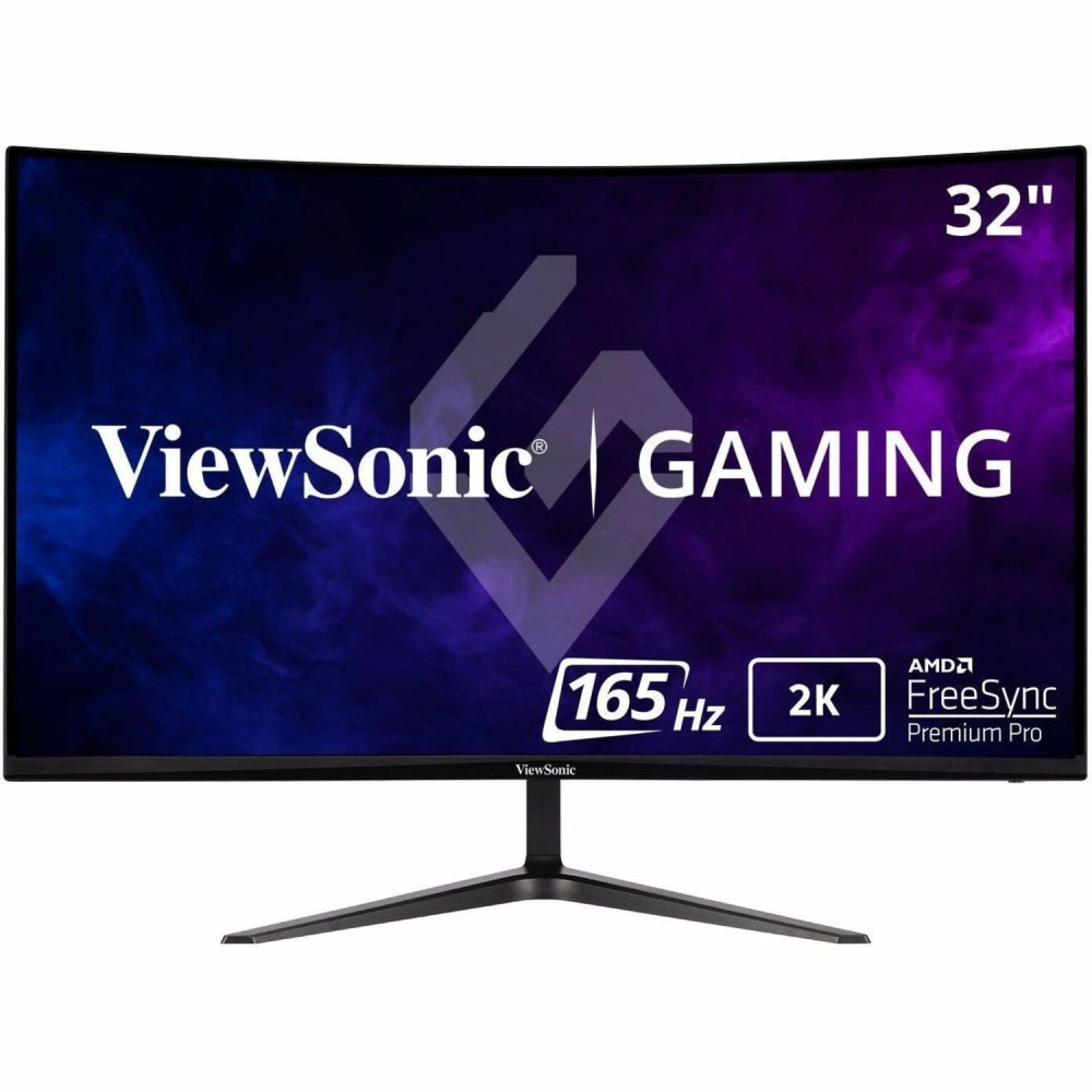 VIEWSONIC CORPORATION VX3218C-2K ViewSonic OMNI VX3218C-2K 32in 1440p Curved Gaming Monitor, FreeSync