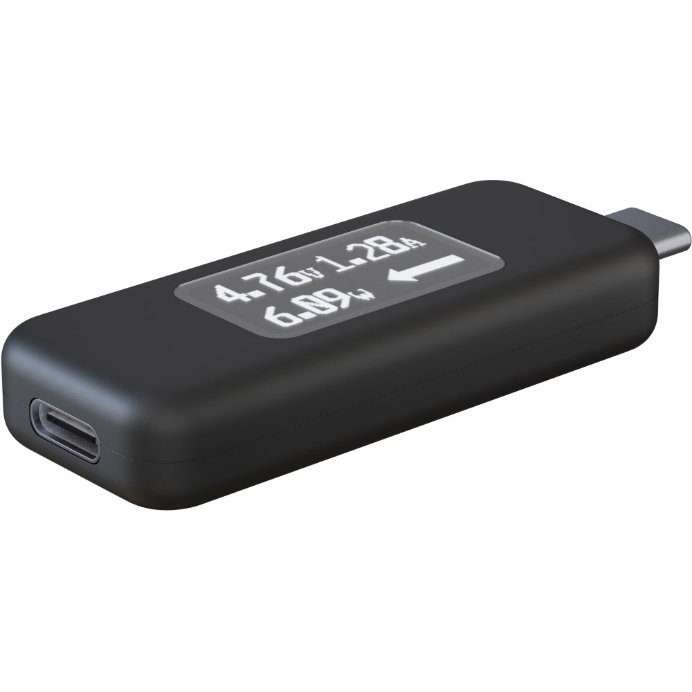 PLUGABLE TECHNOLOGIES USBC-VAMETER Plugable USB C Power Meter Tester for Monitoring USB-C Connections - Digital Multimeter for USB-C Cables, Laptops, Phones and Chargers, Driverless