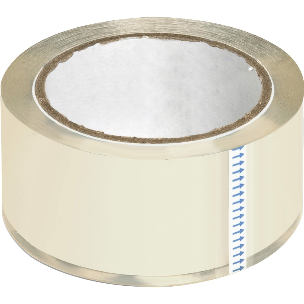 SP RICHARDS Sparco 64013  Crystal Clear to the Core Packaging Tape - 2in Width x 55 yd Length - 3in Core - Pressure-sensitive Poly - 2.50 mil - 6 / Pack - Crystal