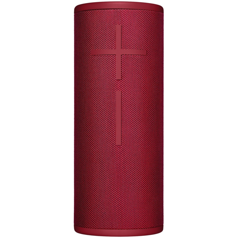 LOGITECH Ultimate Ears 984-001352  BOOM 3 Portable Bluetooth Speaker System - Red - 90 Hz to 20 kHz - 360 deg. Circle Sound - Battery Rechargeable