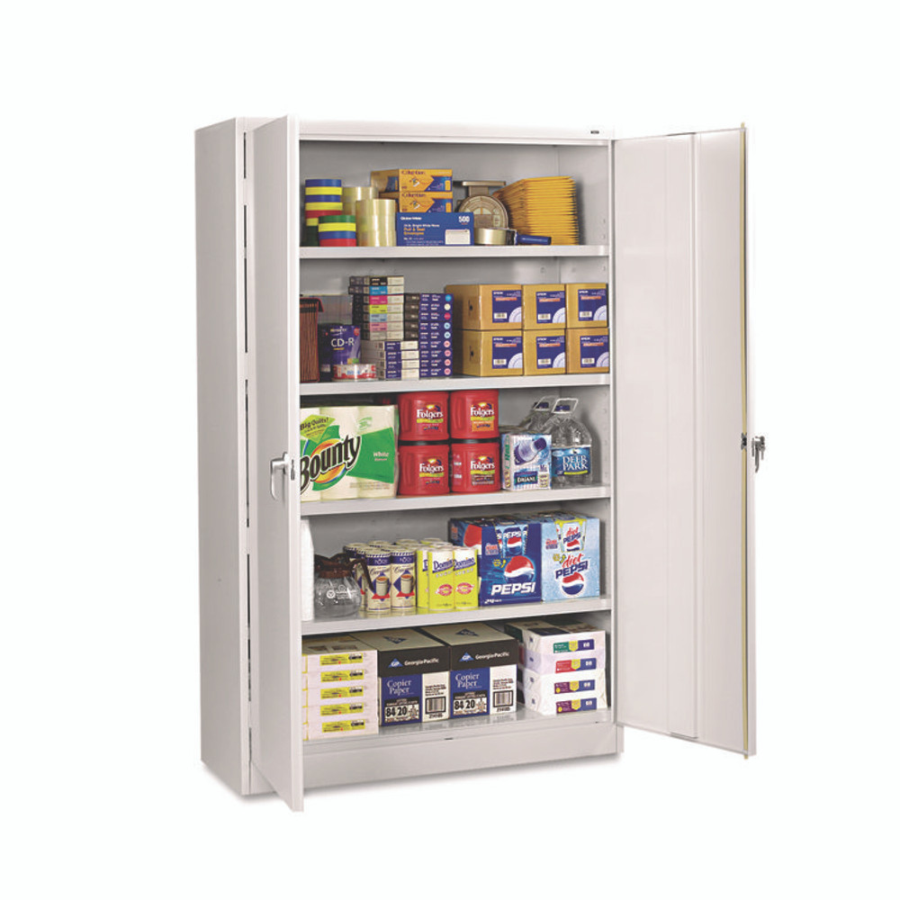 TENNSCO J2478SULGY Assembled Jumbo Steel Storage Cabinet, 48w x 24d x 78h, Light Gray