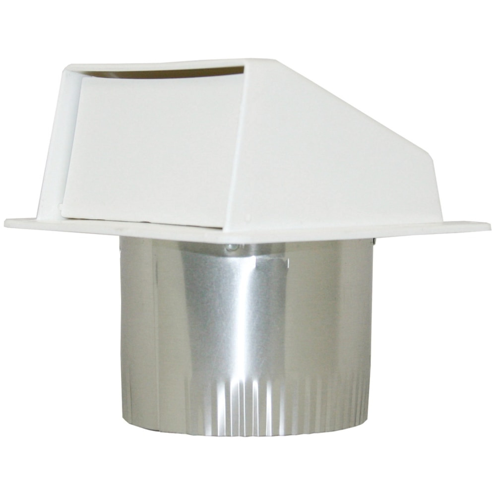 BUILDERs BEST, INC. Builder's Best 111804 Builders Best PEV802/PEV620 4in Under-Eave Exhaust Vent, White, BDB111804
