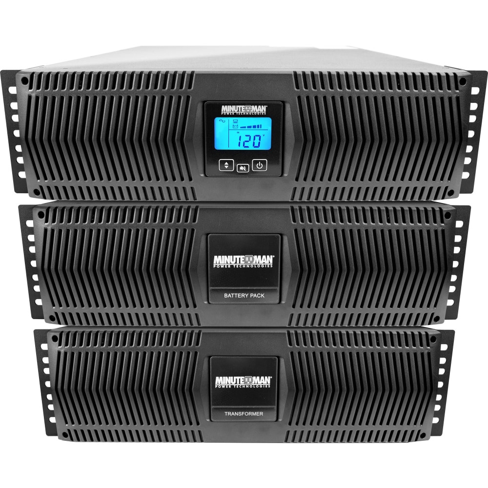 MINUTEMAN ED8000RTXL  Endeavor ED8000RTXL 6889VA Rack/Tower UPS - 9U Rack/Tower - 8.90 Minute Stand-by - 208 V AC Input - 208 V AC, 212 V AC, 120 V AC Output - 1 x NEMA L6-30R, 1 x NEMA L6-20R, 6 x NEMA 5-15/20R - Serial Port