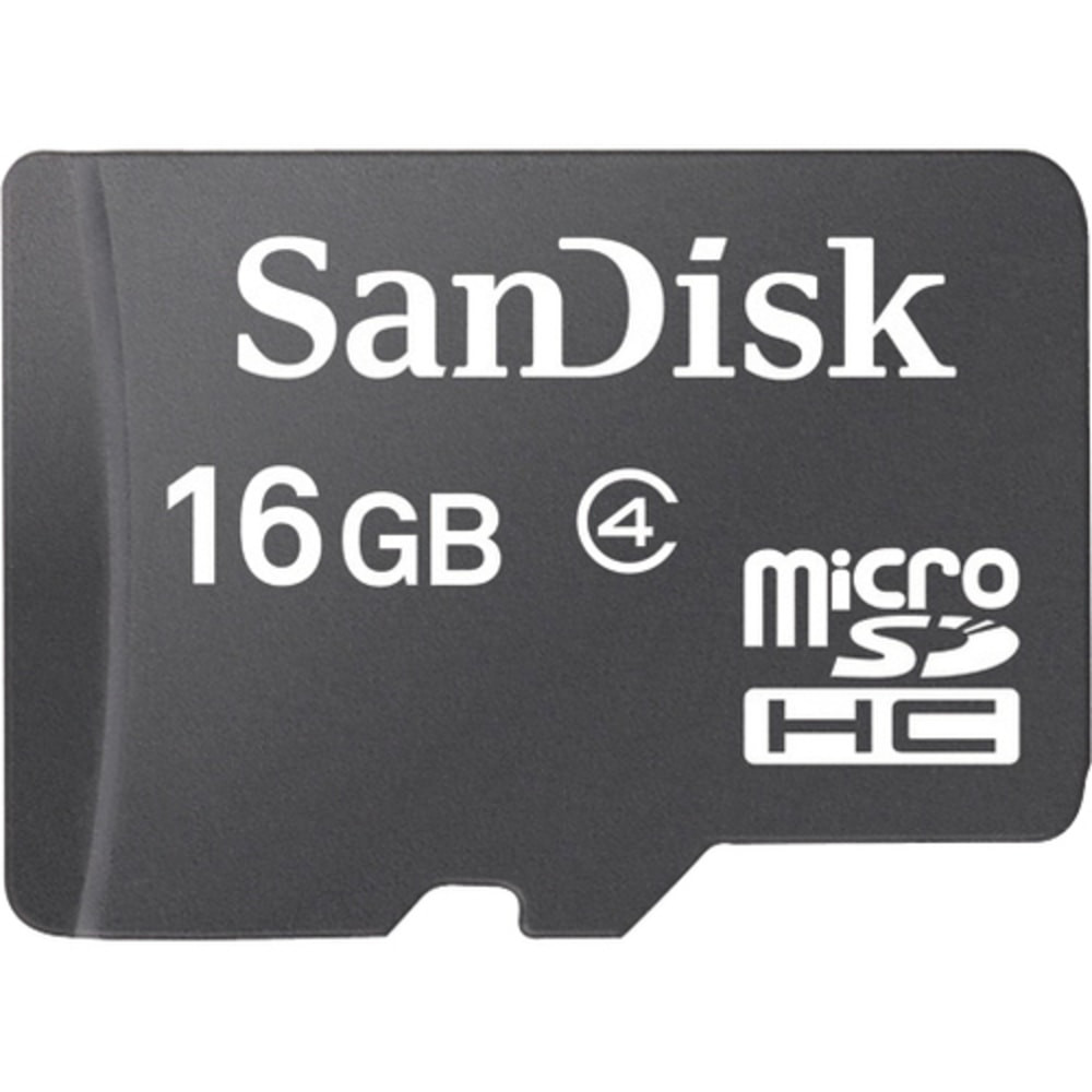 SANDISK CORPORATION SanDisk SDSDQ-016G-A46A  Mobile - Flash memory card (microSDHC to SD adapter included) - 16 GB - Class 2 - microSDHC