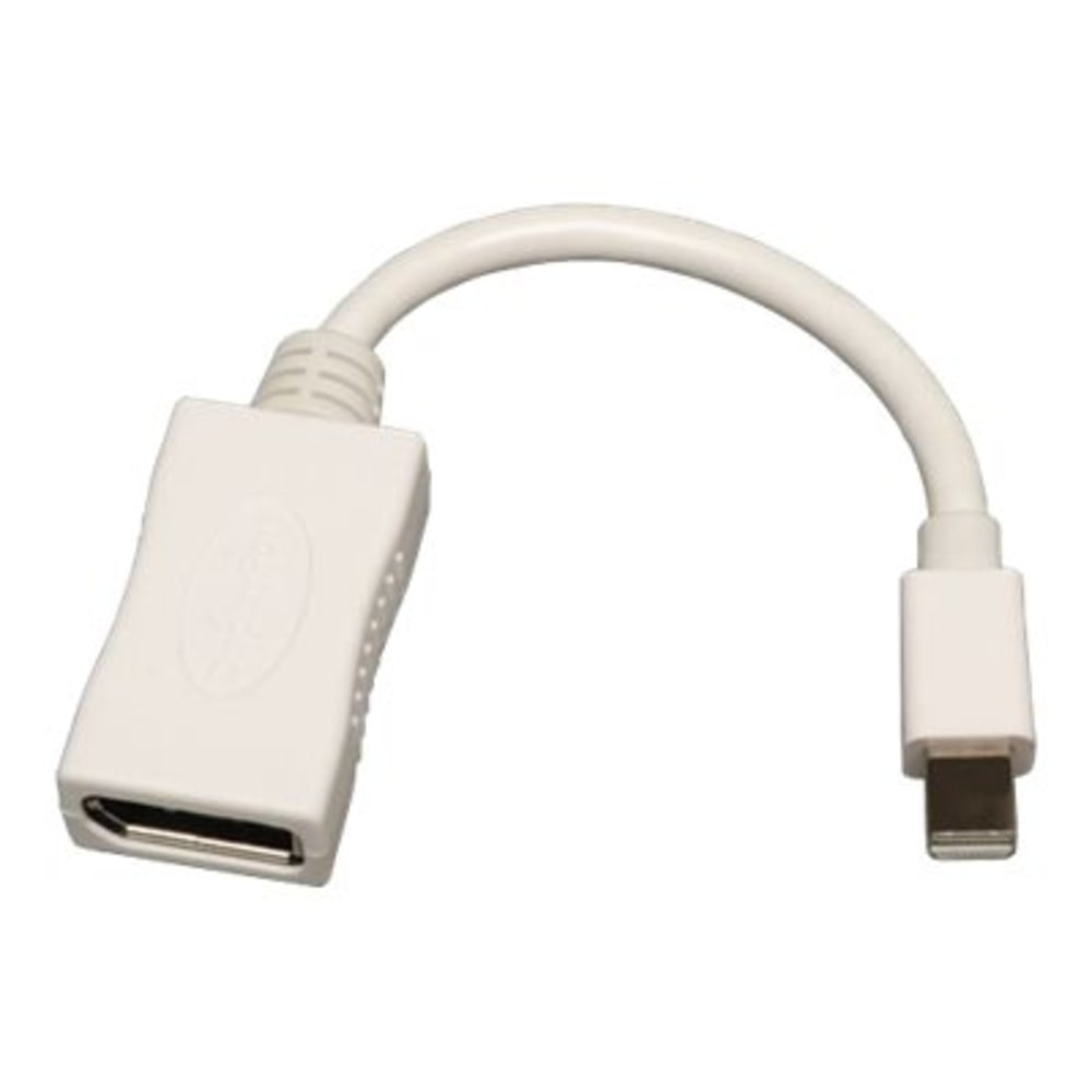 TRIPP LITE P139-06N-DP Eaton Tripp Lite Series Keyspan Mini DisplayPort to DisplayPort Cable Adapter, Video Converter (M/F), 6-in. (15.24 cm) - DisplayPort adapter - Mini DisplayPort (M) to DisplayPort (F) - 6 in - white