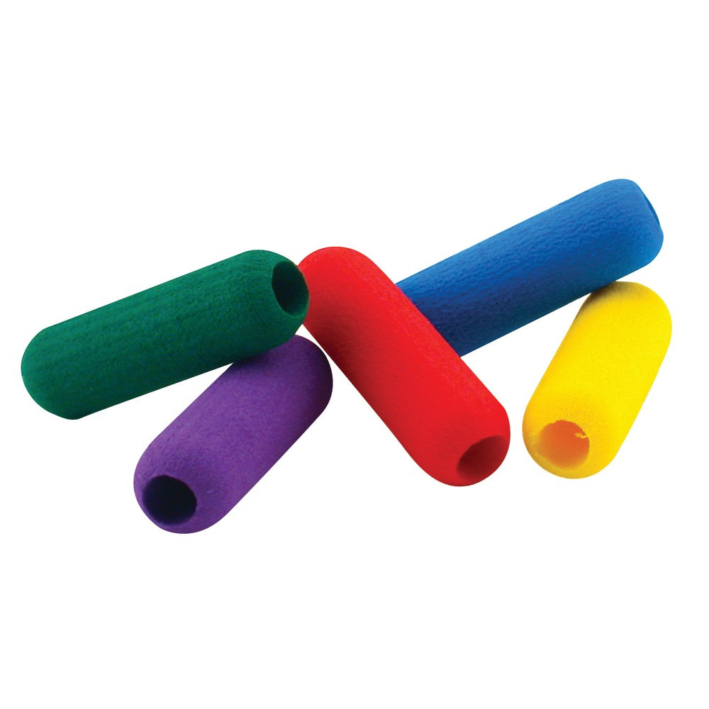 BAUMGARTENS The Pencil Grip TPG16436BN  Foam Pencil Grips, 1 1/2in, Assorted Colors, 36 Per Bag, Pack Of 2 Bags