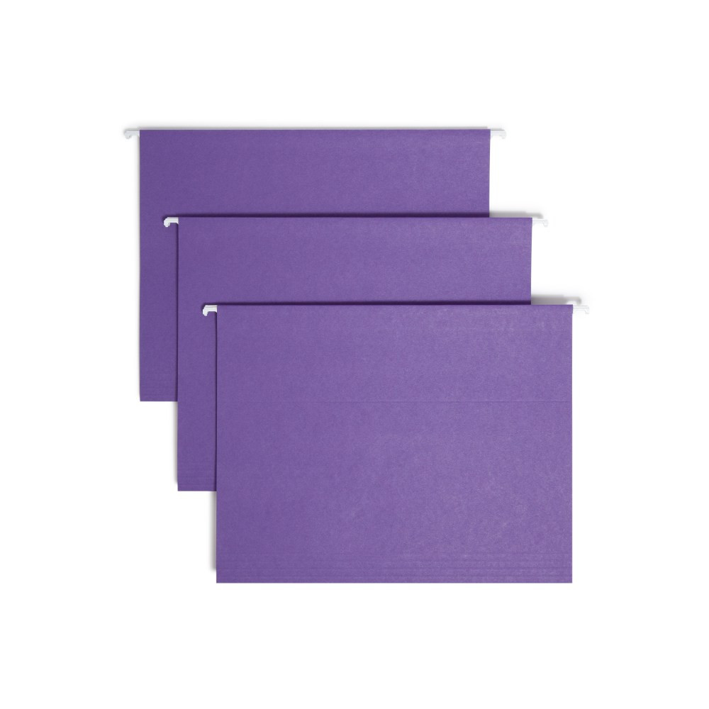 SMEAD MFG CO 64072 Smead Hanging File Folders, Letter Size, Purple, Box Of 25 Folders