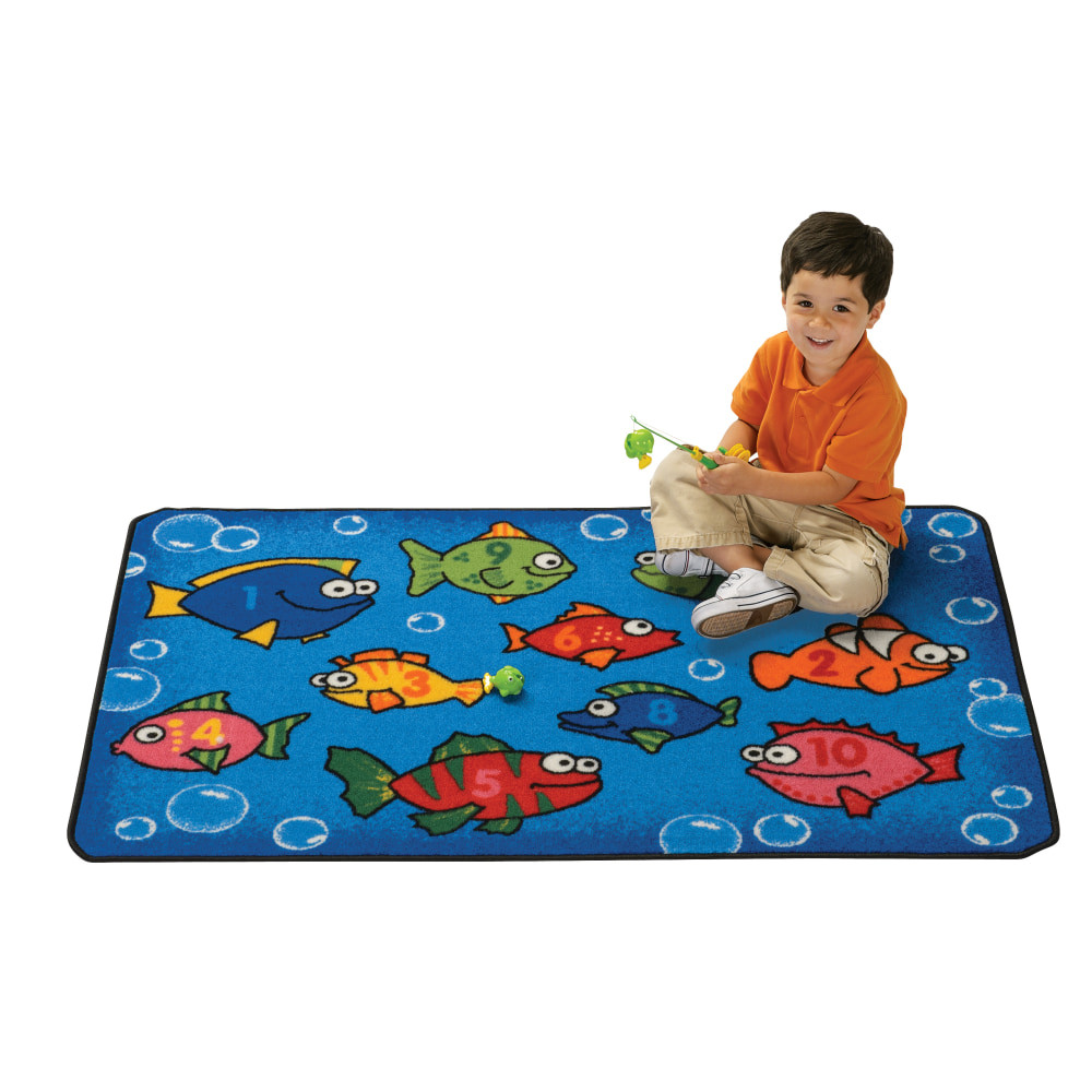 CARPETS FOR KIDS ETC. INC. Carpets For Kids 36.27  KID$Value Rugs Something Fishy Rug, 3ft x 4 1/2ft , Blue