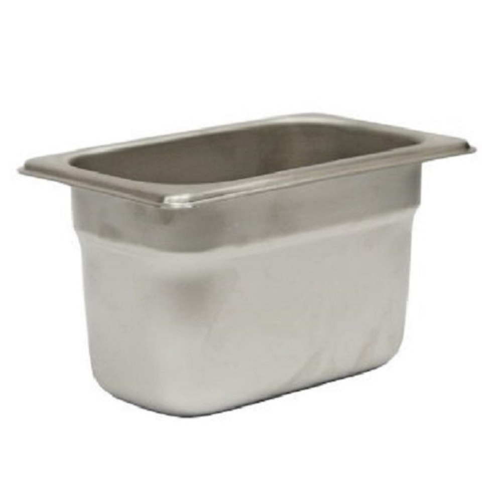 BROWNE & CO. 22194 Hoffman Tech Browne Stainless Steel Steam Table Pans, 1/9 Size, Silver, Pack Of 72 Pans, 22194