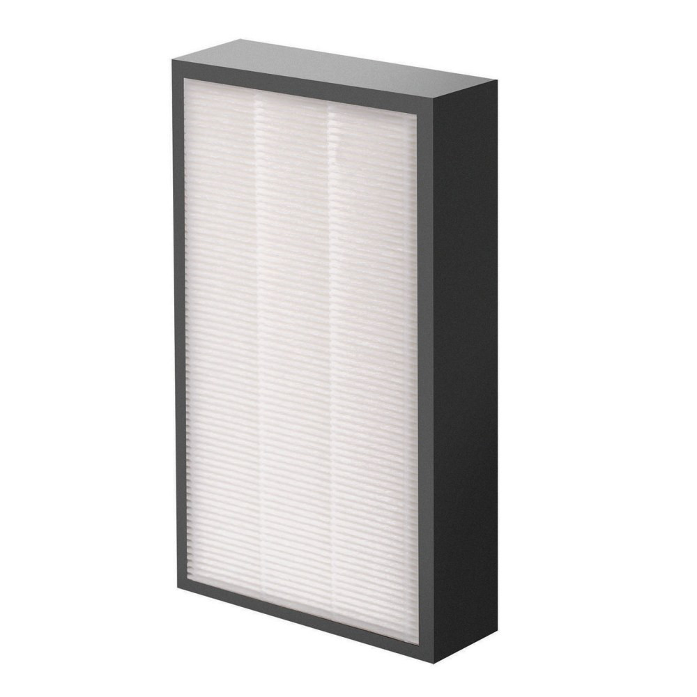 This True HEPA filter captures 99.97% of airborne particles at the size 0.3 microns, including pollen, ragweed and other allergens, viruses, germs, dust mites, mold spores, pet dander and cigarette smoke and an antimicrobial treatment provides built-in protection from the growth of odor causing bacteria, mildew, and fungi on the HEPA filter.  True HEPA filter captures 99.97% of airborne particles at the size 0.3 microns, including pollen, ragweed and other allergens, viruses, germs, dust mites, mold spores, pet dander and cigarette smoke  Features an antimicrobial treatment that provides built-in protection from the growth of odor causing bacteria, mildew, and fungi on the filter  Compatible with AeraMax Pro AM2 Air Purifier  One-year estimated filter life (depending on usage conditions)  1 filter per pack