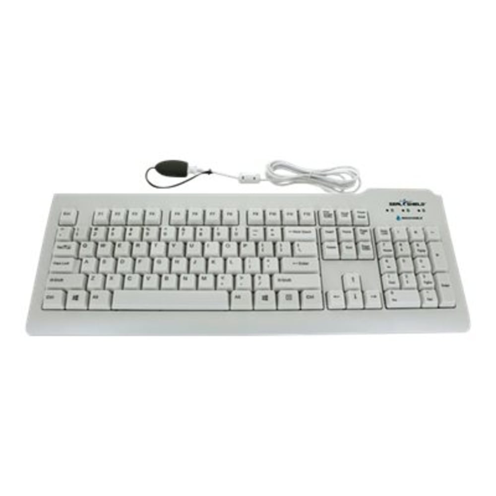 SEAL SHIELD LLC SSWKSV207GL Seal Shield Silver Seal Glow Waterproof - Keyboard - backlit - USB - QWERTY - US - white