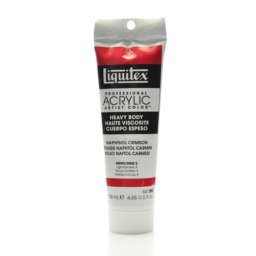 COLART FINE ART & GRAPHICS LTD. Liquitex 1047292  Heavy Body Professional Artist Acrylic Colors, 4.65 Oz, Naphthol Crimson