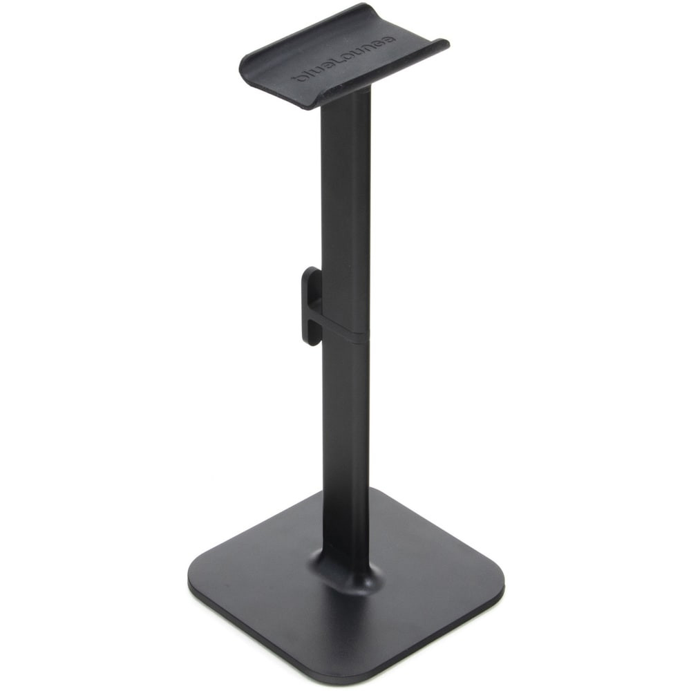 ADVANTUS CORP. Bluelounge BLUPO2BL  Posto 2.0 Headphone Stand - 10in Height x 4in Width - Desktop, Desk - Aircraft Aluminum, Plastic - Black