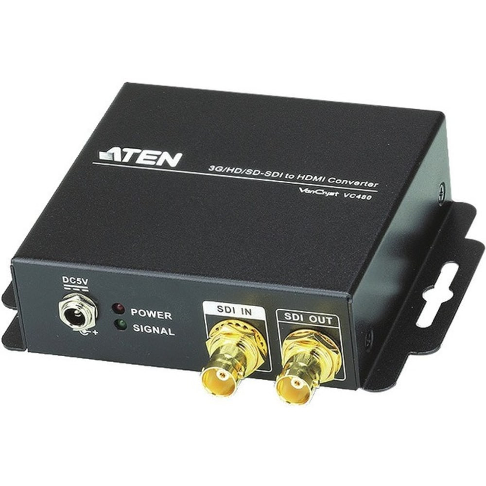 ATEN TECHNOLOGIES VC480 ATEN VC480 - Video converter - 3G-HDSDI - HDMI, 3G-HDSDI - for P/N: VE3912T-AT-E, VE8952R-AT-E, VE8952T-AT-E