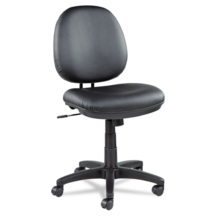 ALERA IN4819 Alera Interval Series Swivel/Tilt Task Chair, Bonded Leather Seat/Back, Up to 275 lb, 18.11" to 23.22" Seat Height, Black