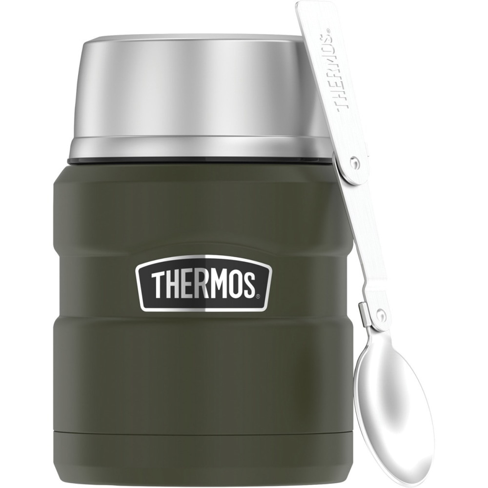 KING-SEELEY THERMOS/THERMOS SK3000AGTRI4 Thermos SK3000AGTRI4 Storage Ware - Army Green - Stainless Steel Body