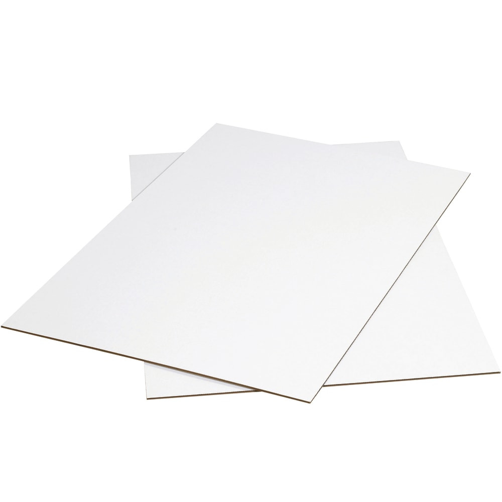 B O X MANAGEMENT, INC. Partners Brand SP4896W  Corrugated Sheets, 48in x 96in, White, Pack Of 5
