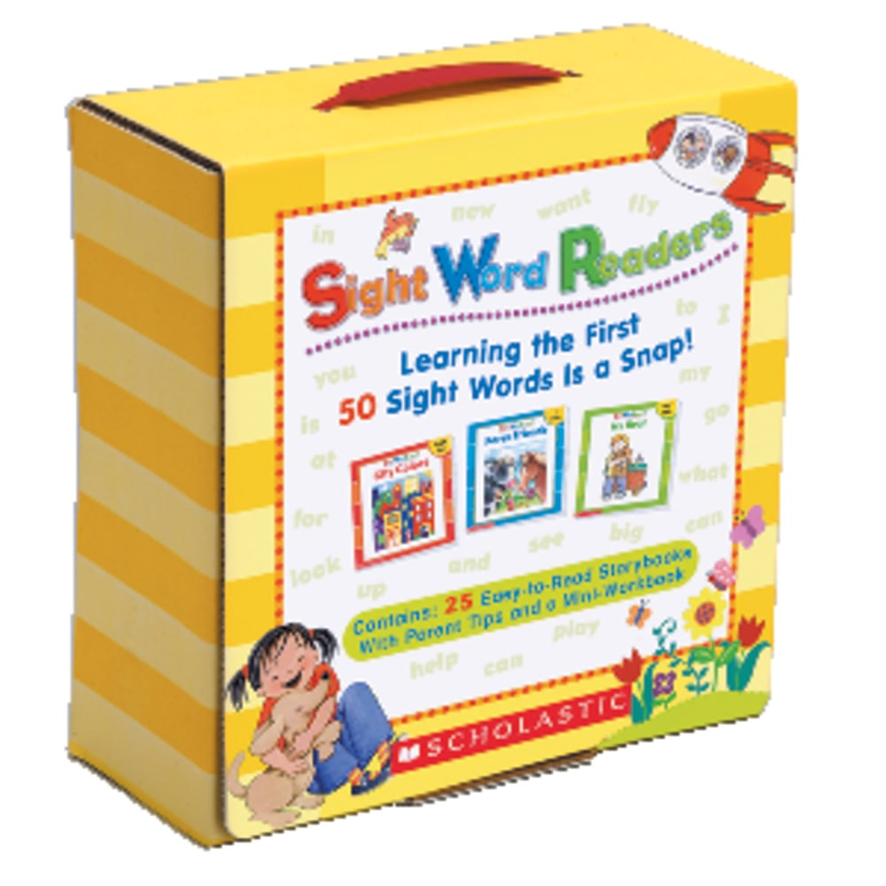 Help your child soar in reading with this set of 25 little books that teach 50 of the most frequently used words in print. Kids will love these playful stories they can read all by themselves. You will love the fact that each 1 builds reading skills and confidence.  Includes a mini-workbook filled with easy how-tos, fun activities and write-and-learn pages to give kids practice writing the words, too.