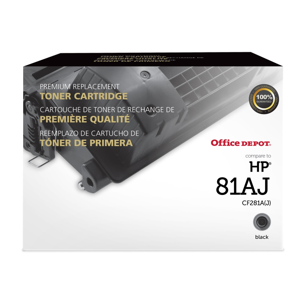 CLOVER TECHNOLOGIES GROUP, LLC 200827P Office Depot Remanufactured Black Toner Cartridge Replacement For HP 81AJ, OD81AJ