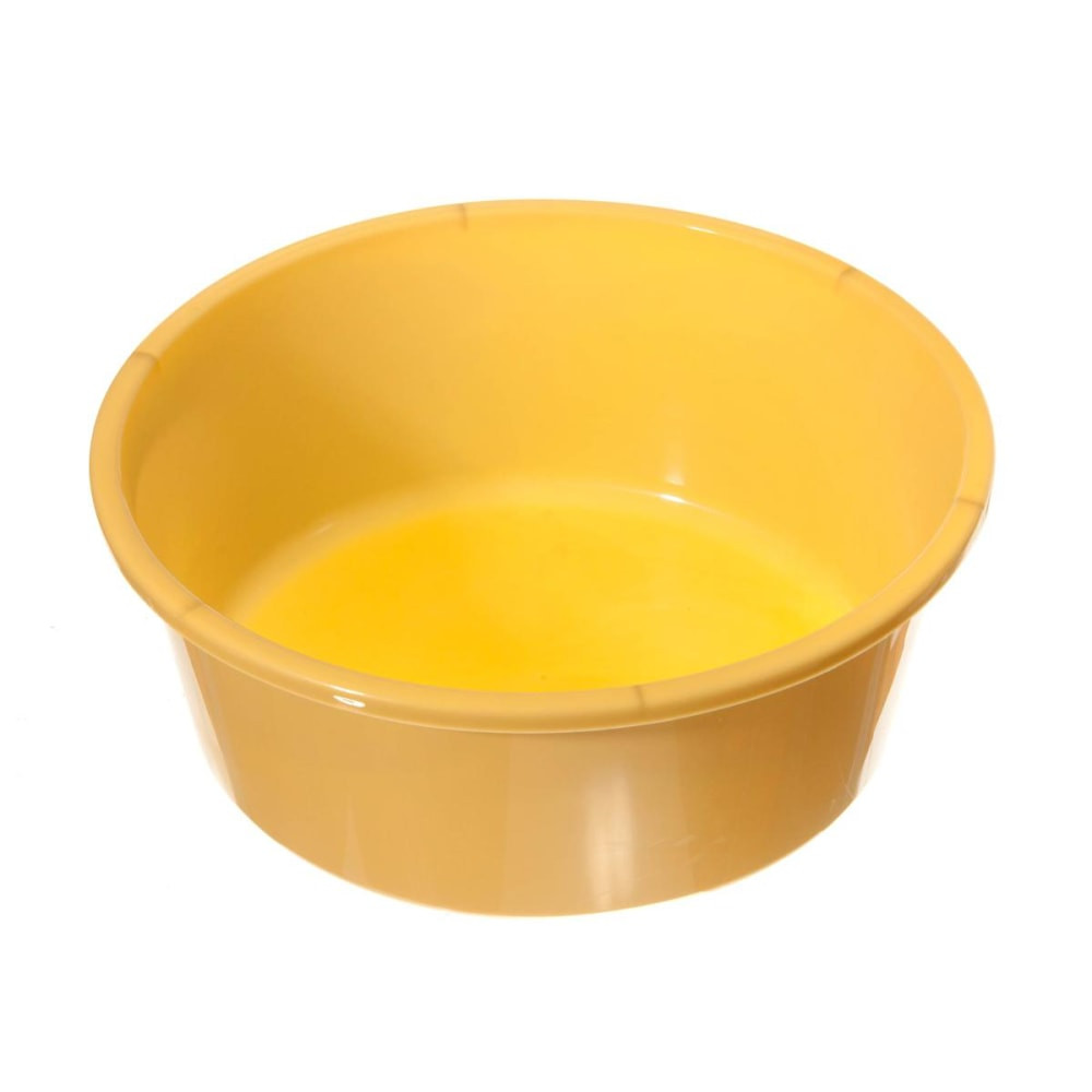 MEDLINE INDUSTRIES, INC. DYND80311 Medline Round Plastic Washbasins, 5 Qt, Gold, Pack Of 50