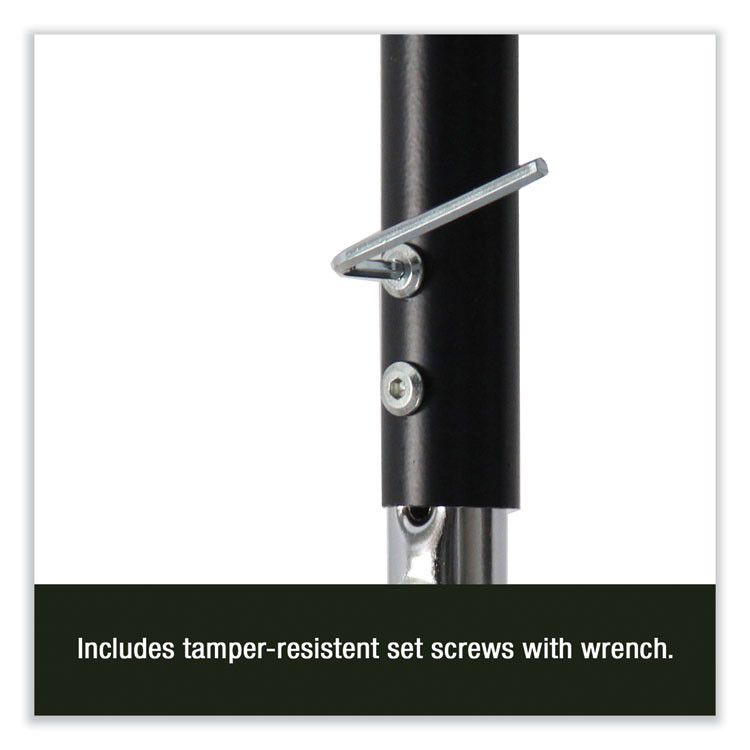 CORRELL, INC. 2448TF1595K4 Adjustable Activity Table, Rectangular, 48" x 24" x 19" to 29", Granite Top, Black Legs, 4/Pallet