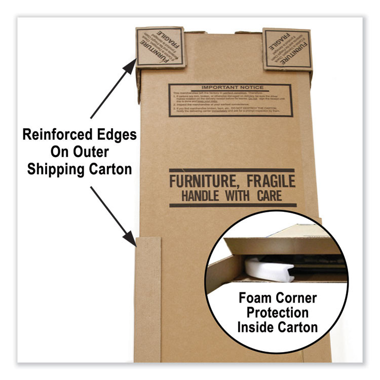 CORRELL, INC. 2448TF1595K4 Adjustable Activity Table, Rectangular, 48" x 24" x 19" to 29", Granite Top, Black Legs, 4/Pallet