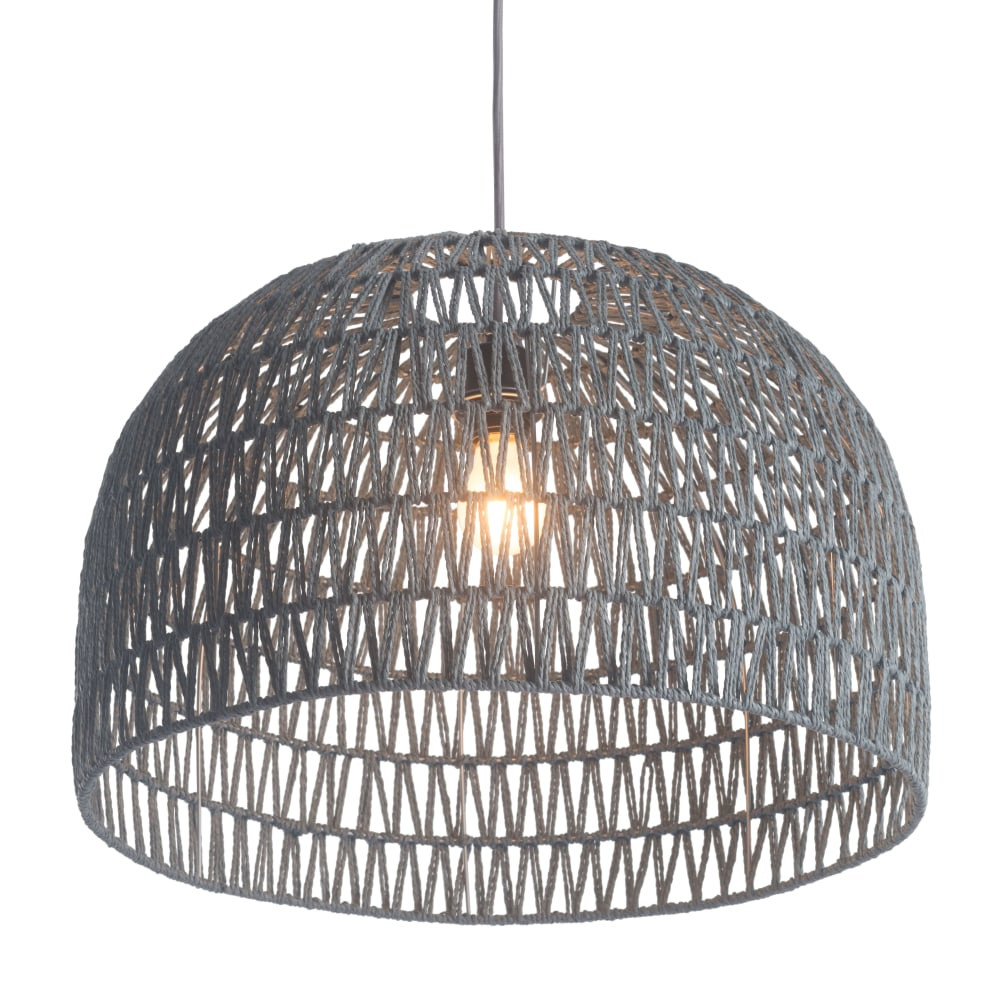 ZUO MODERN 50210  Paradise Ceiling Lamp, 13-4/5inW, Gray