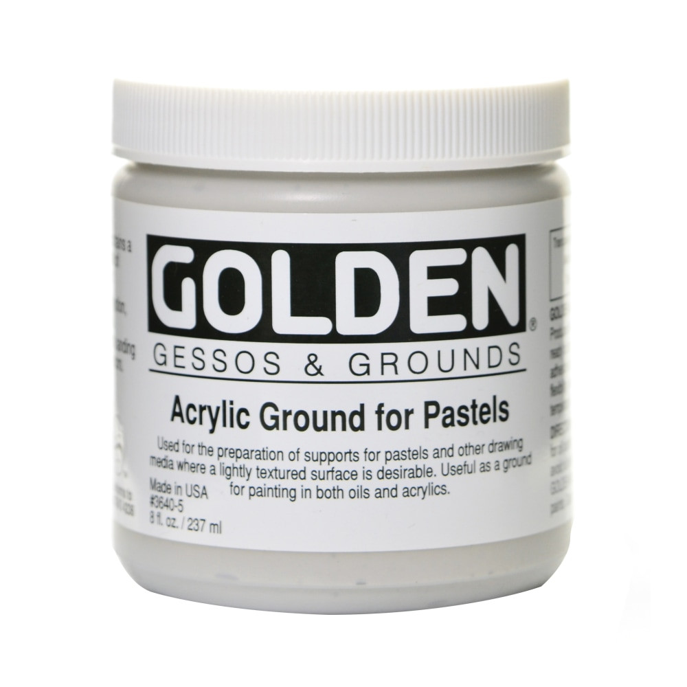 GOLDEN ARTIST COLORS, INC. 3640-5 Golden Acrylic Ground For Pastels, 8 Oz