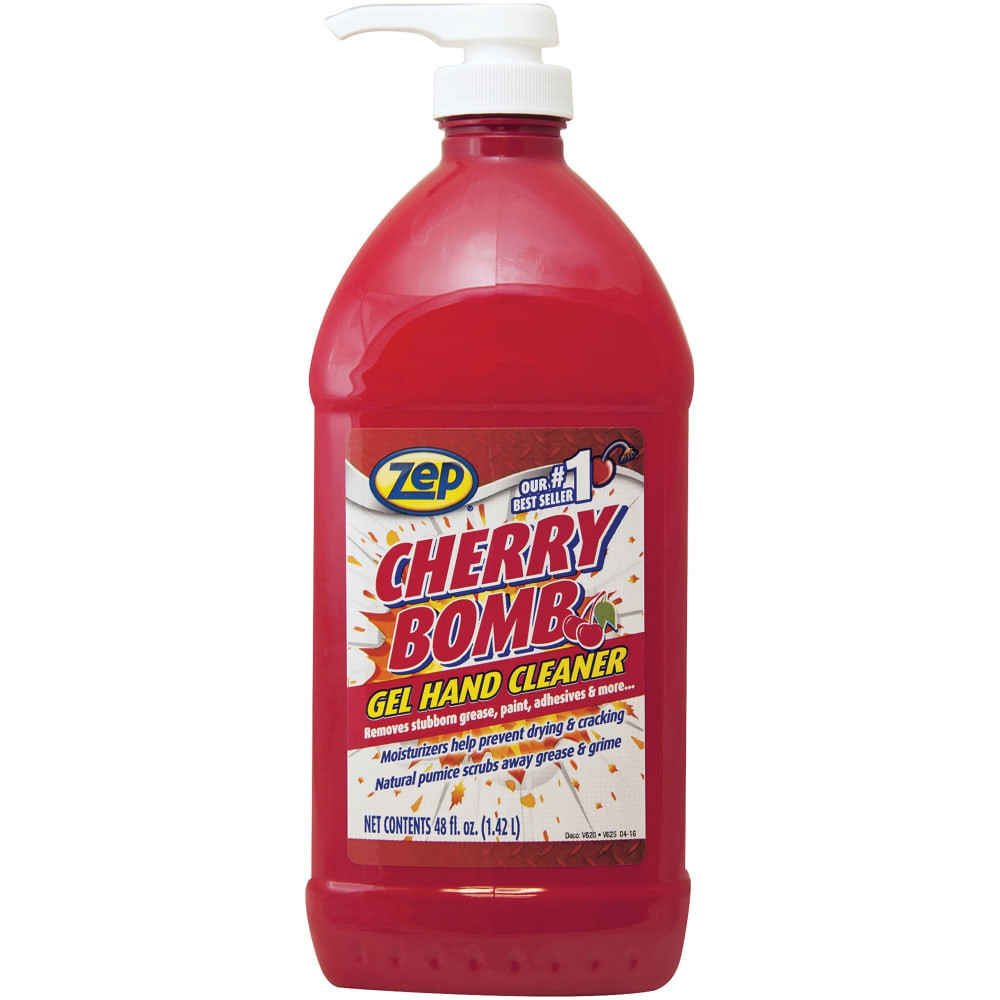 ZEP INC. Zep Commercial ZUCBHC484  Cherry Bomb Gel Hand Cleaner - Cherry Scent - 48 fl oz (1419.5 mL) - Red