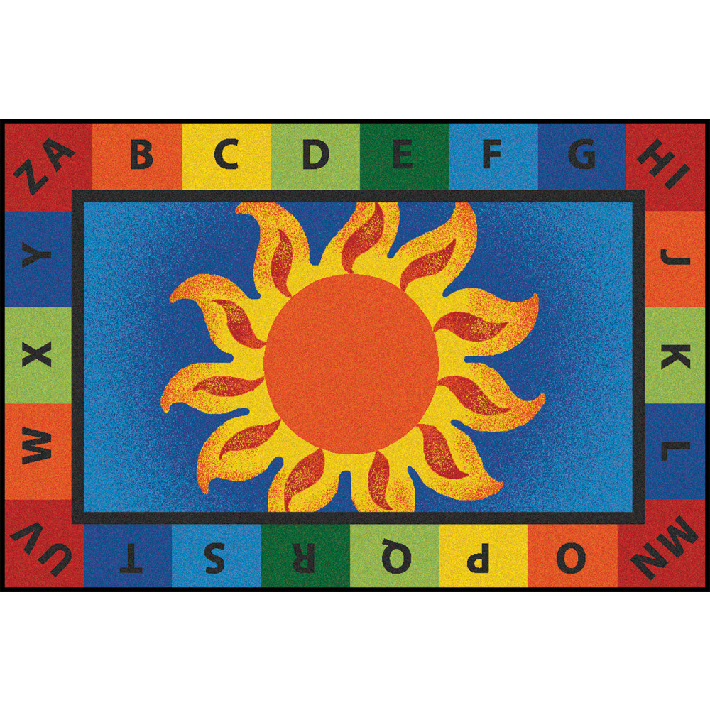 CARPETS FOR KIDS ETC. INC. Carpets For Kids 36.52  KID$Value Rugs Alphabet Sunny Day Rug, 3ft x 4 1/2ft , Blue