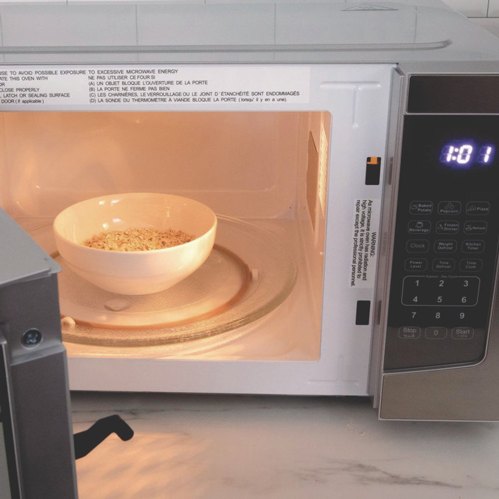 AVANTI MT116V4M 1.1 cu. ft. Stainless Steel Microwave Oven, 1,000 W, Mirror-Finish