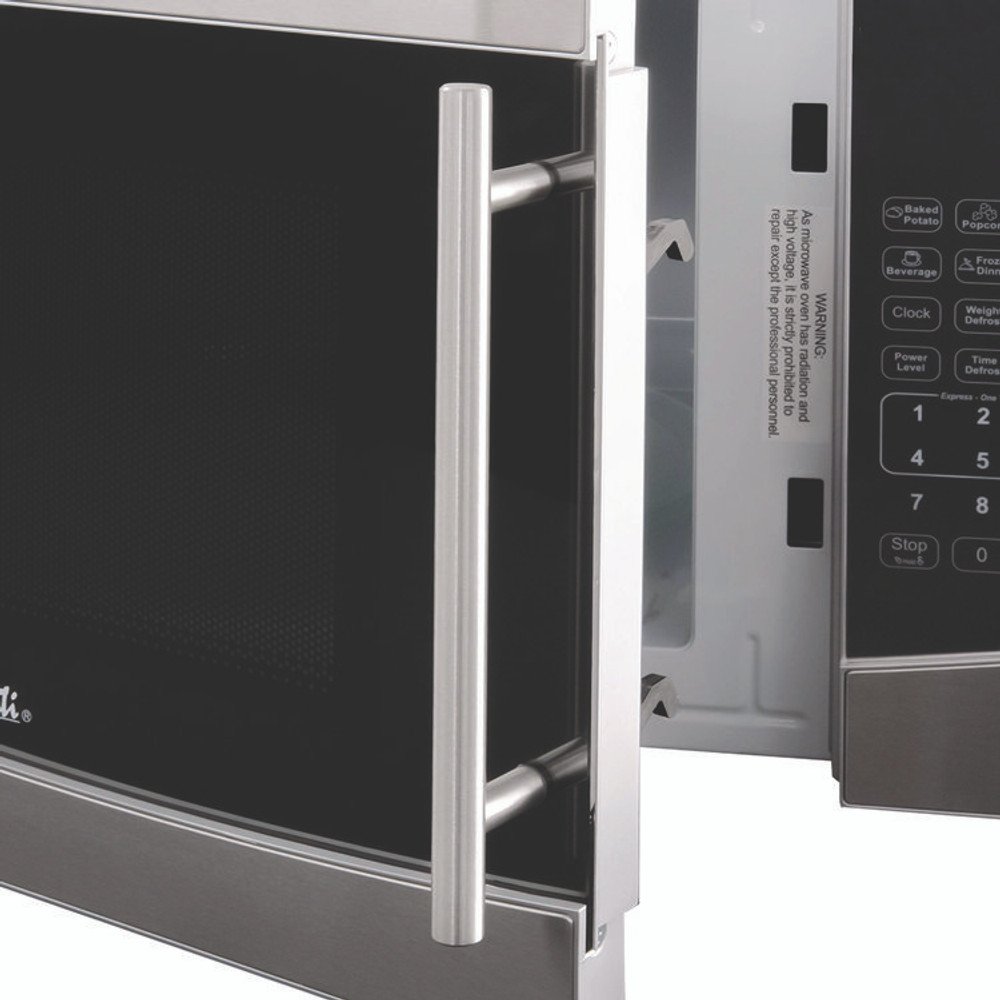 AVANTI MT116V4M 1.1 cu. ft. Stainless Steel Microwave Oven, 1,000 W, Mirror-Finish