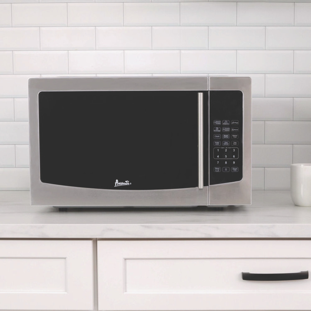 AVANTI MT116V4M 1.1 cu. ft. Stainless Steel Microwave Oven, 1,000 W, Mirror-Finish