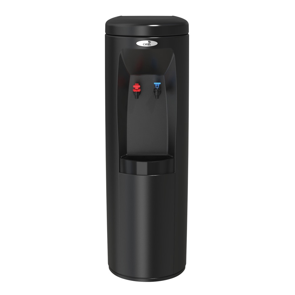 LVD ACQUISITION, LLC 504009C Oasis Atlantis Hot/Cold Plumbed Floorstand Water Cooler, Black