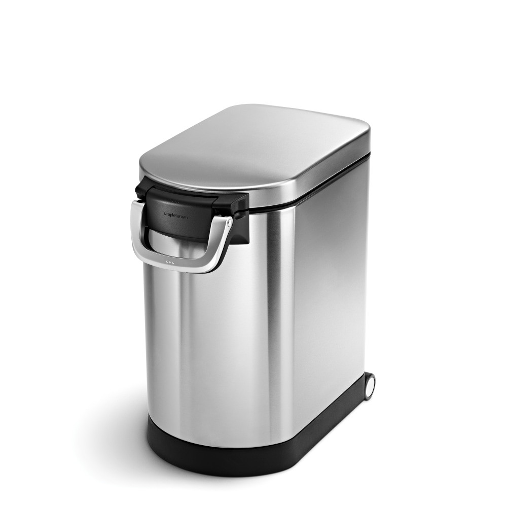 SIMPLEHUMAN LLC CW1887 simplehuman Pet Food Can, 464 Oz, Brushed Silver