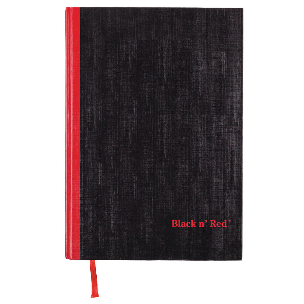 A professional-looking notebook that lasts!  Fashionable black hardback laminated covers wipe clean and stand up to extensive use.  Quality 24-lb wove ensures that both sides of the paper can be used.  11 3/4in x 8 1/4in pages.  192 Pages (96 Sheets).
