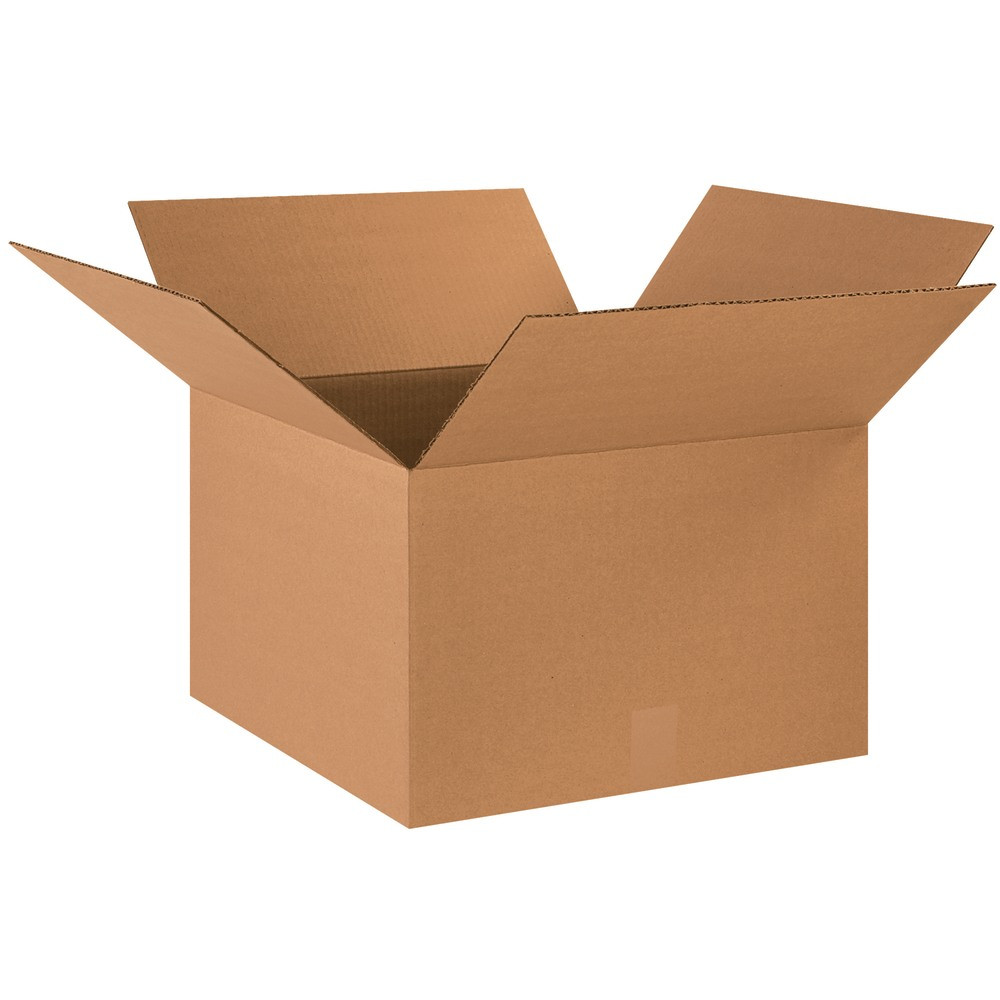 B O X MANAGEMENT, INC. Partners Brand 181812  Corrugated Boxes, 18in x 18in x 12in, Kraft, Pack Of 20