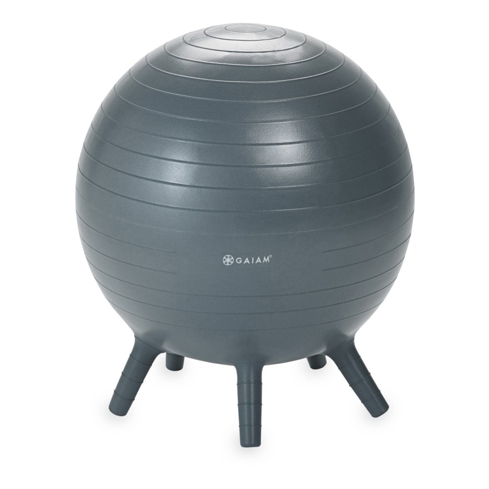 GAIAM 05-62144  Kids Stay-N-Play Inflatable Ball Chair, Gray