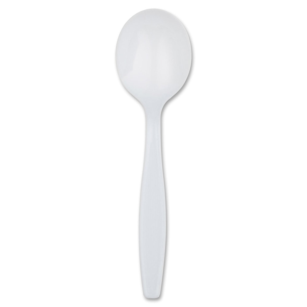DIXIE FOODS SH207CT Dixie Heavyweight Dispoable Soup Spoons Grab-N-Go by GP Pro - Soup Spoon - 1000 x Soup Spoon - White - 100 Box - 10 / Carton