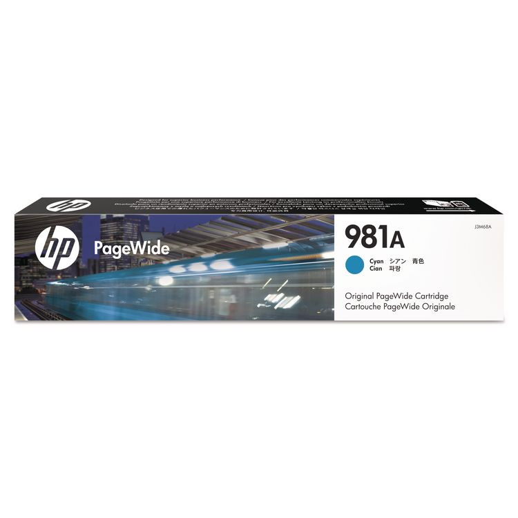HP INC J3M68A HP 981A, (J3M68A) Cyan Original PageWide Cartridge