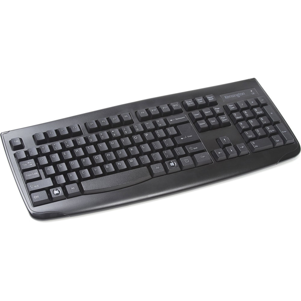 KENSINGTON K72450USA  Pro Fit Wireless Keyboard - Black - Wireless Connectivity - RF - USB Interface - QWERTY Layout - Computer - Membrane Keyswitch - Black