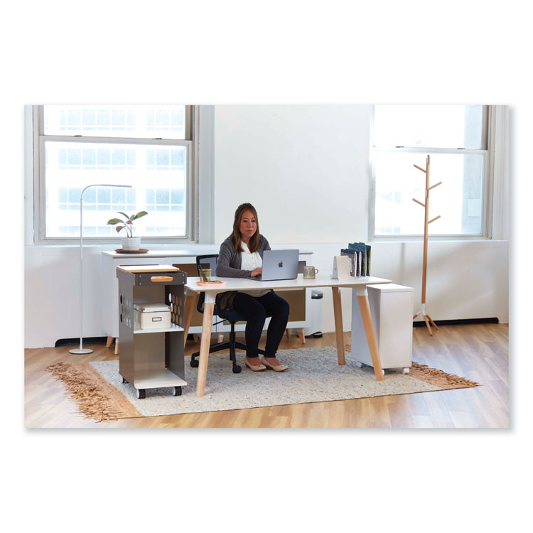 SAFCO PRODUCTS 1017WH Resi LED Floor Lamp, Gooseneck, 60" Tall, White