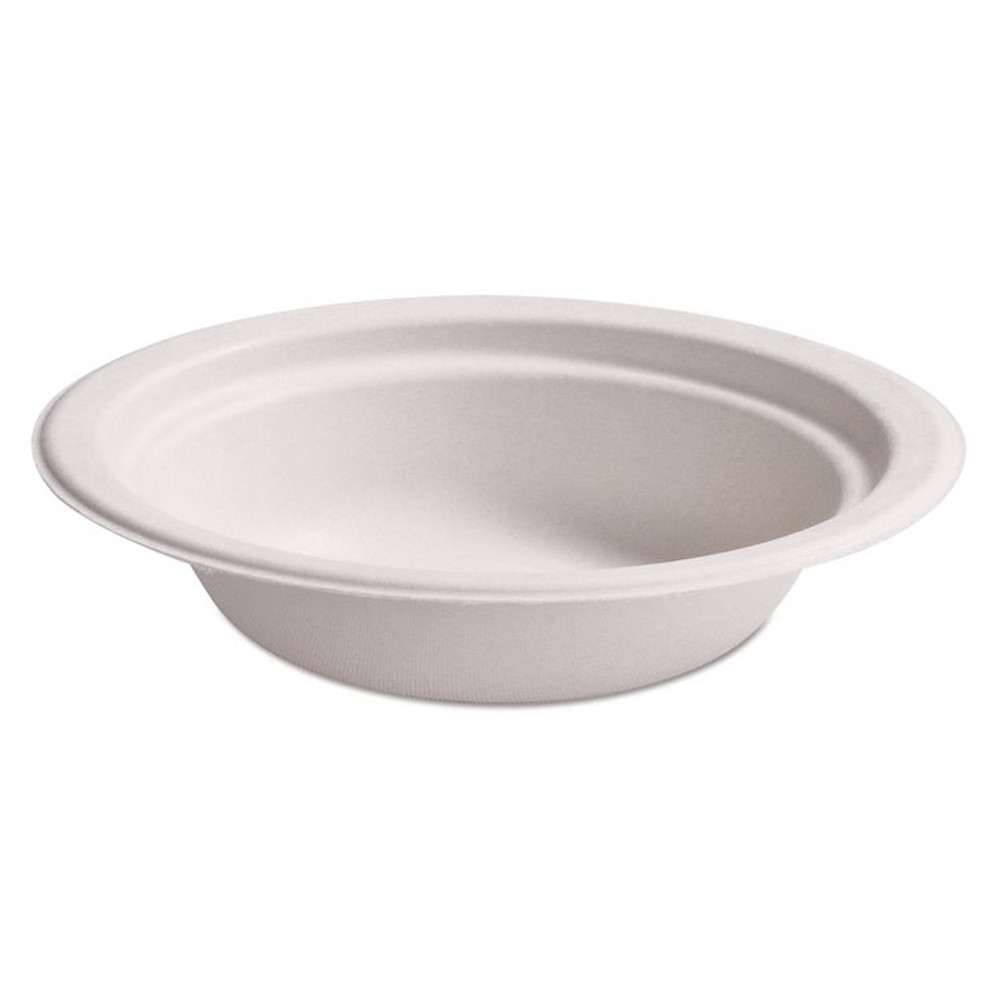 HUHTAMAKI Chinet® 25780 PaperPro Naturals Molded Fiber Dinnerware, Round Bowls, 12 oz, Beige, 125/Bag, 8 Bags/Carton