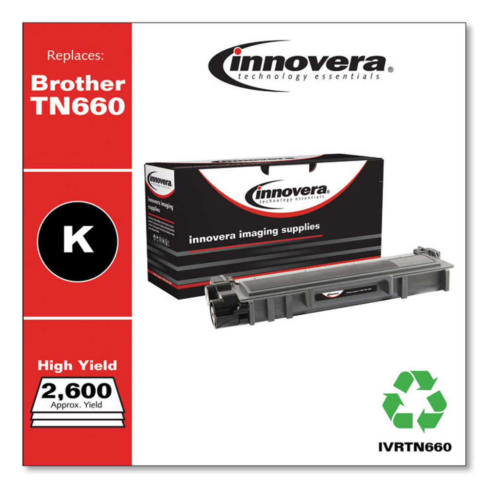INNOVERA TN660 Remanufactured Black High-Yield Toner, Replacement for TN660, 2,600 Page-Yield